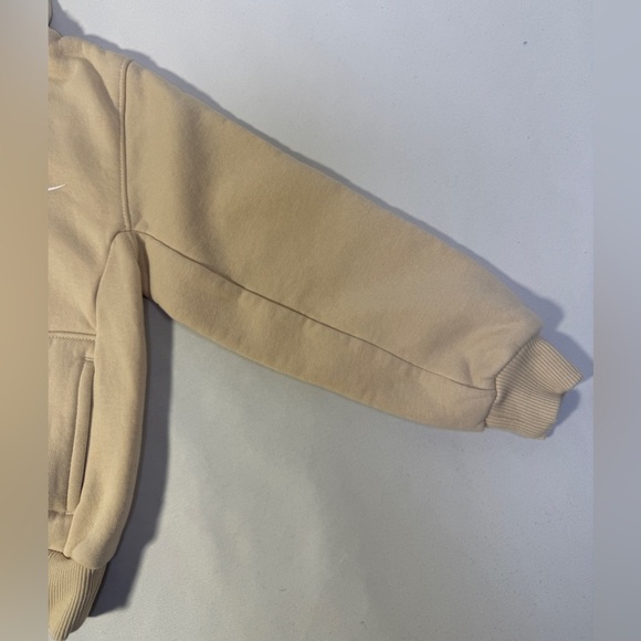 Nike Toddler Sweatsuit Set Hoodie Top Joggers Pants Beige Tan XS 4 Unisex Fleece - Picture 3 of 15